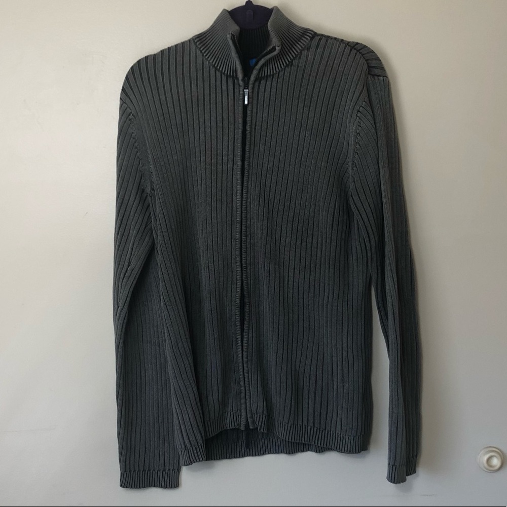 Men’s Greendog Long Sleeve Zip Up Sweater. Size XL